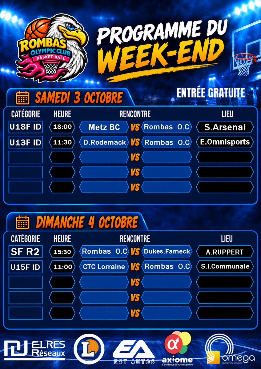 Matchs du Week-End