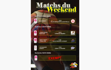 Matchs du week end